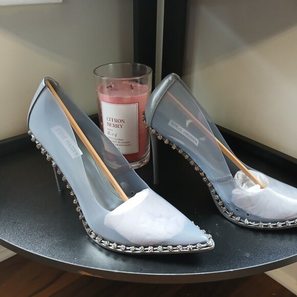 Steve Madden Vyper Womens Synthetic Embellished Pointed Toe Heels-Size 11 - Picture 6 of 6